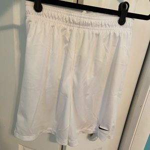 Boys white nike shorts